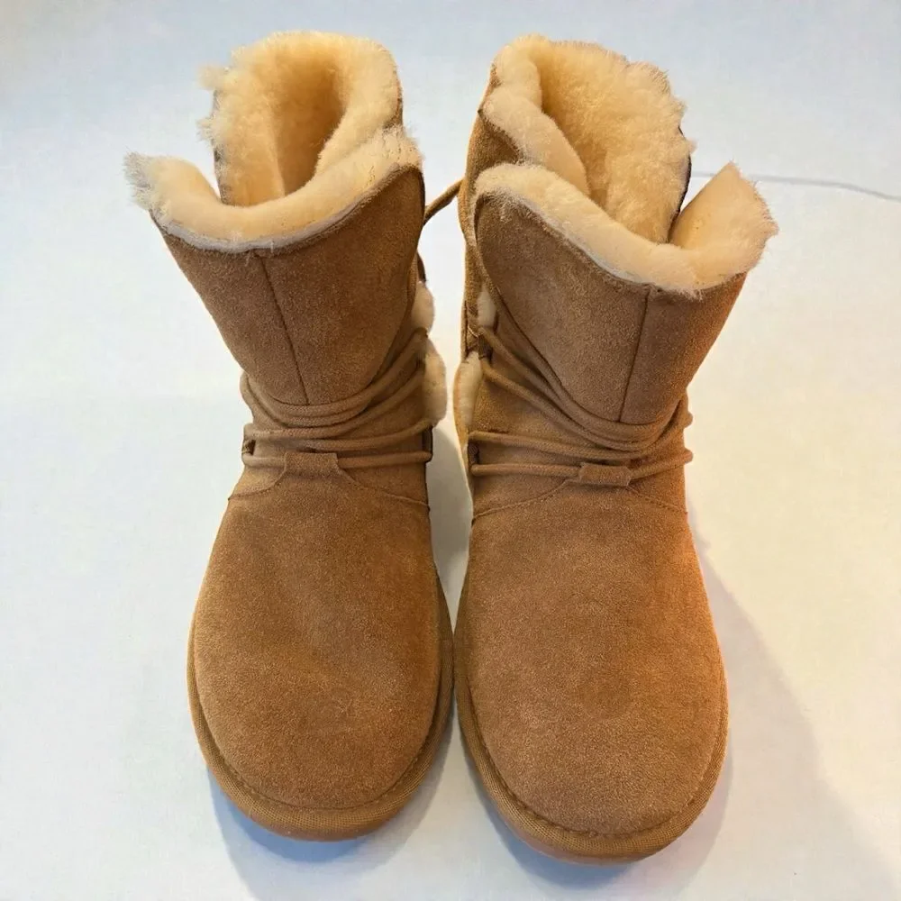 Minnetonka Tan Shearling Winter Boots